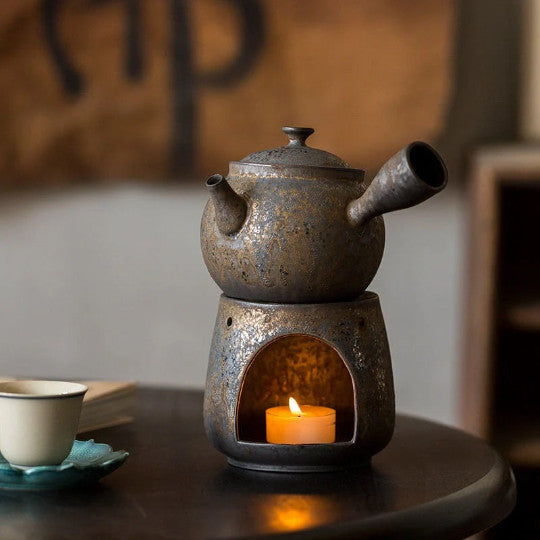 Ceramic Teapot Tea Warmer Stove Tea Ceremony Set