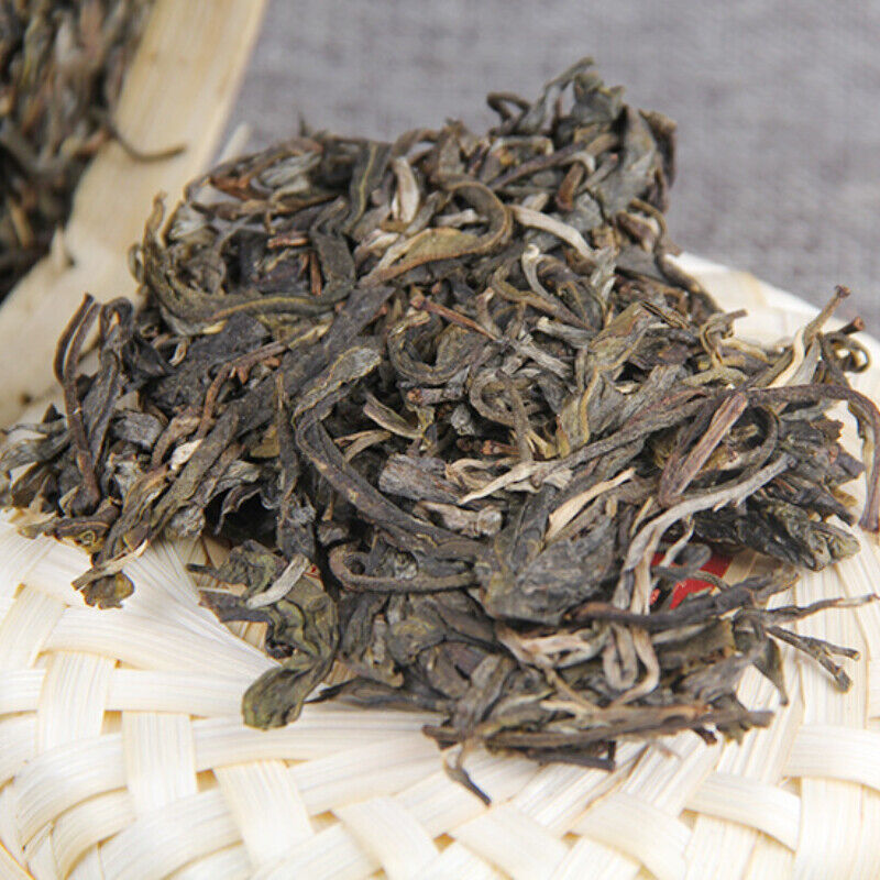 Top Ancient Tree Pu'er Tea Cake Gift Tea Bamboo Basket Pu-erh Green Tea 500g