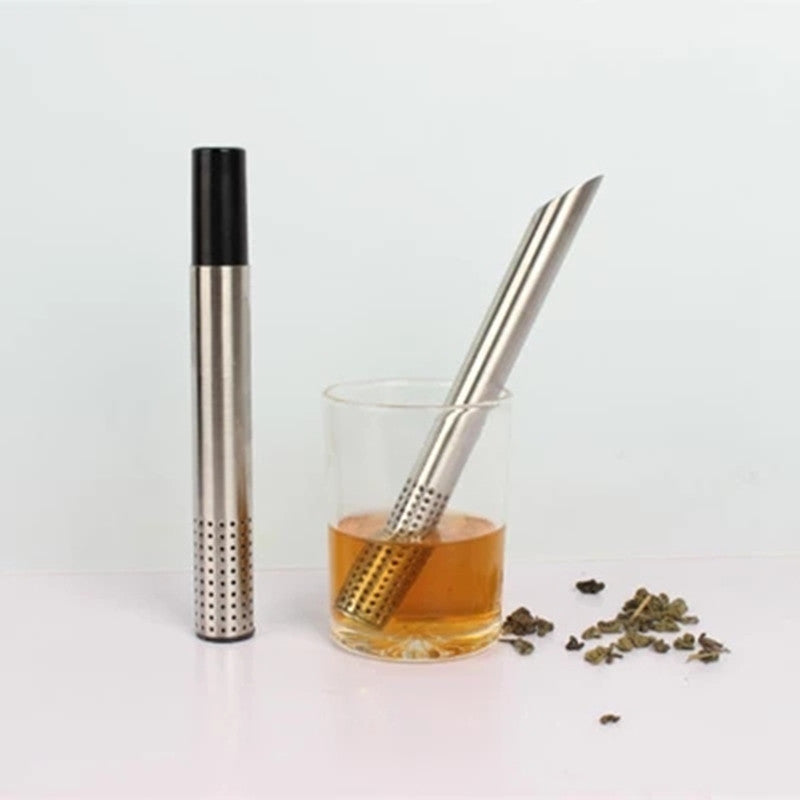 Tea Infuser Tea Strainer Stick Stainless Steel Coffee Tea Filter Teapot Portable