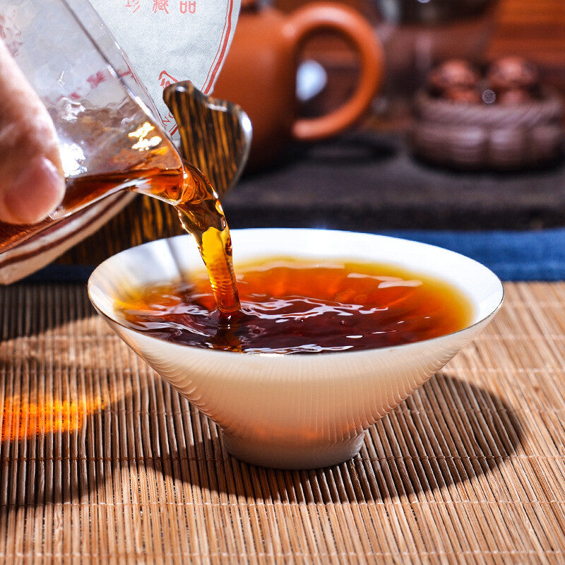 357g Chinese Yunnan Pu-erh Cooked Tea Banzhang Ripe Puerh Tea Cake Healthy Drink