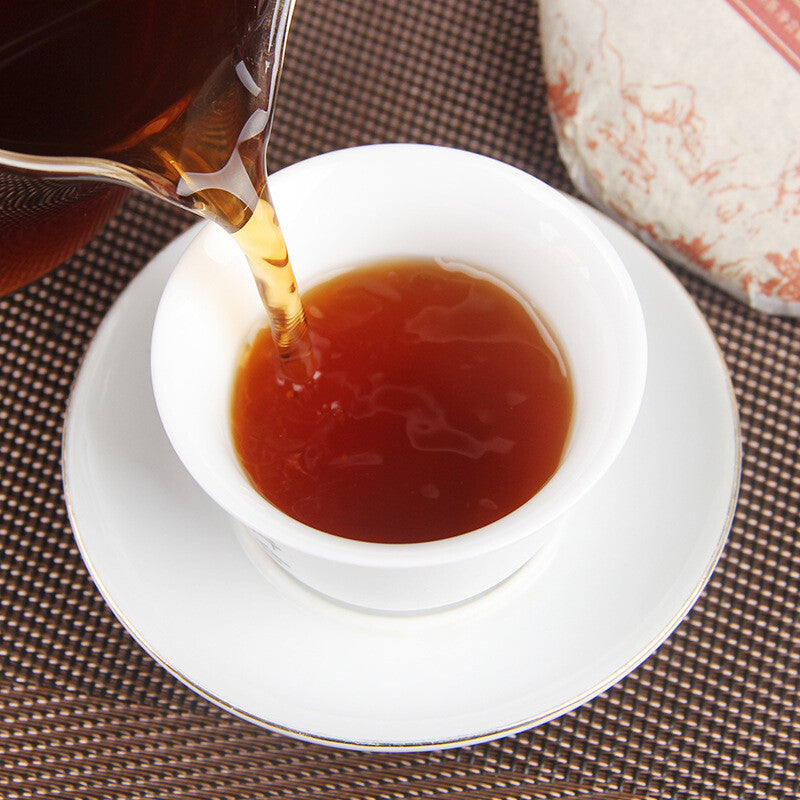 100g Pu'er Tea Cake Brown Mountain Seven Cakes Round Tea Ripening Small Cake Tea