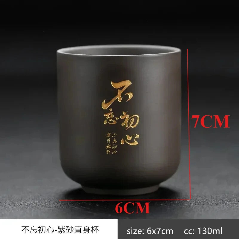 Chinese Yixing Purple Clay Teacup Coffee Cup Oolong Tea Handmade Tea Cup