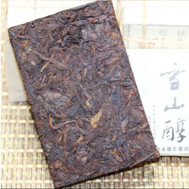 1000g Cooked Puerh Tea Brick Big Snow Mountain Pu-erh Ripe Tea Yunnan Pu'er Tea
