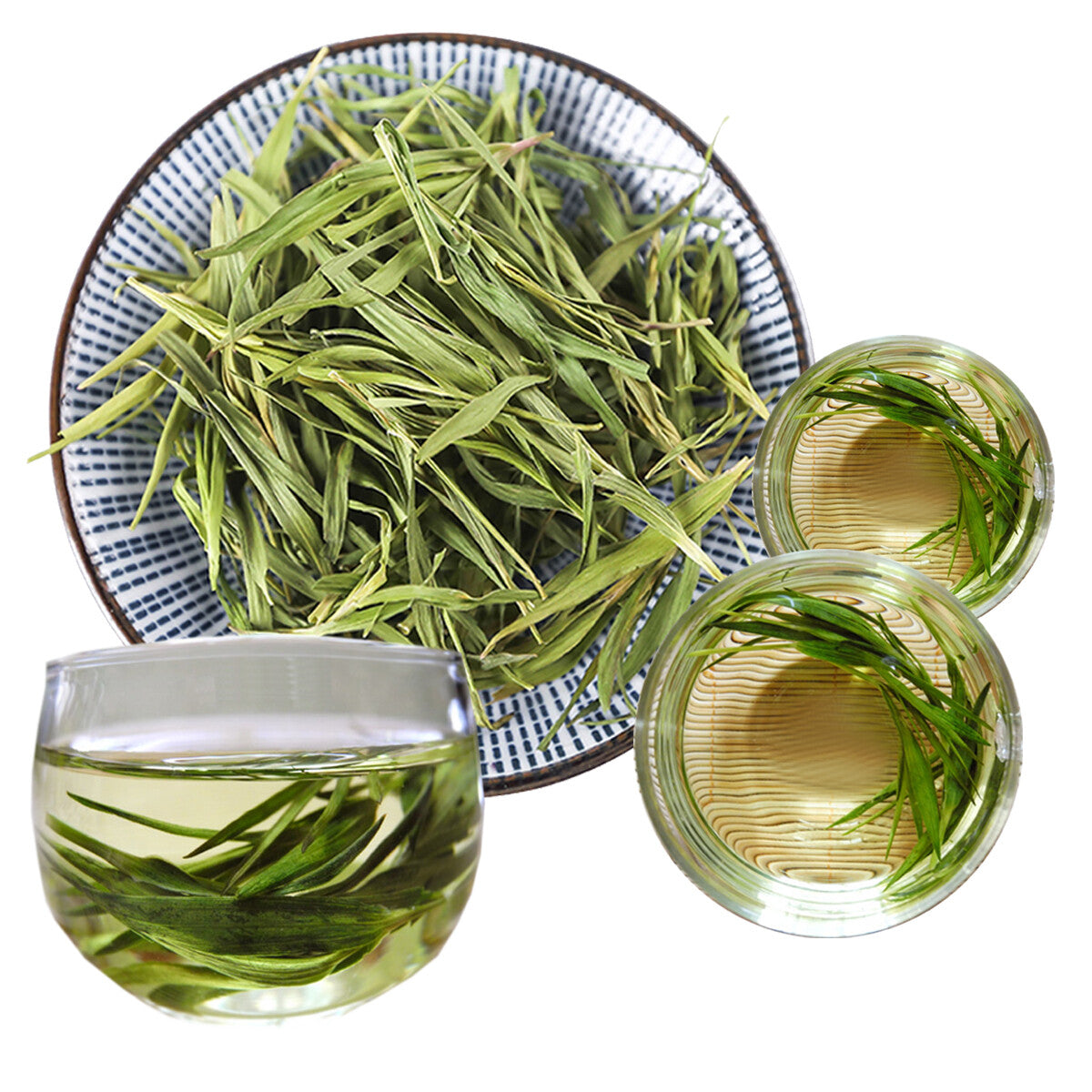 Top Grade Shizhu Tea Wild Green Food China Laoshan Herbal Tea Mountain Pink Tea