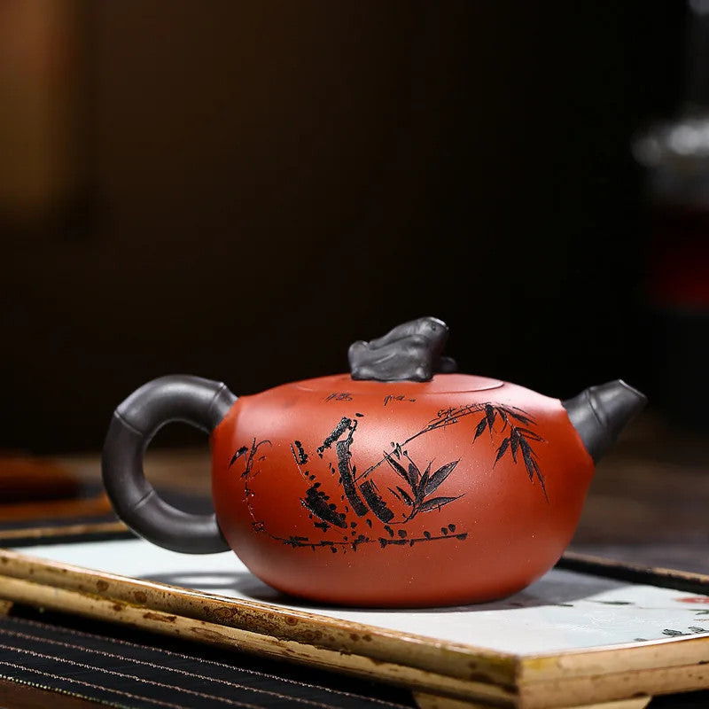 Yixing purple clay teapot handmade Chinese zisha teapot Chinese Kung Fu Tea Set
