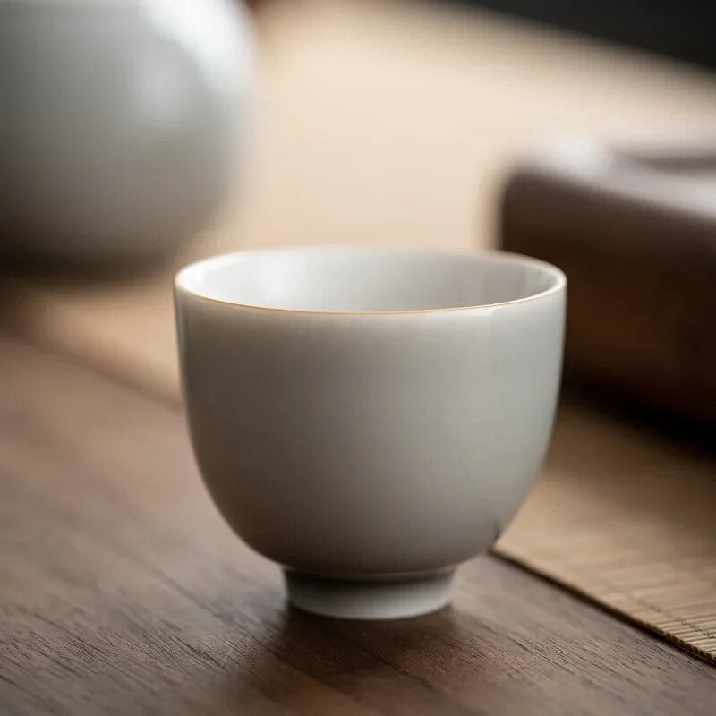 Ice Gray Glaze Cup Handmade Ceramic Tea Cup Tea Cup Home Bowls Cup Teacups