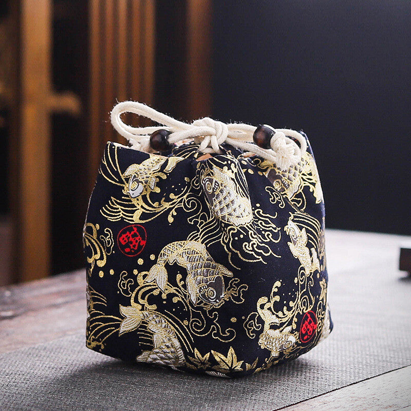 Chinese Tea Teaware Storage Bag Portable Travel Teapot Cup Bag Teacup Cloth Bag