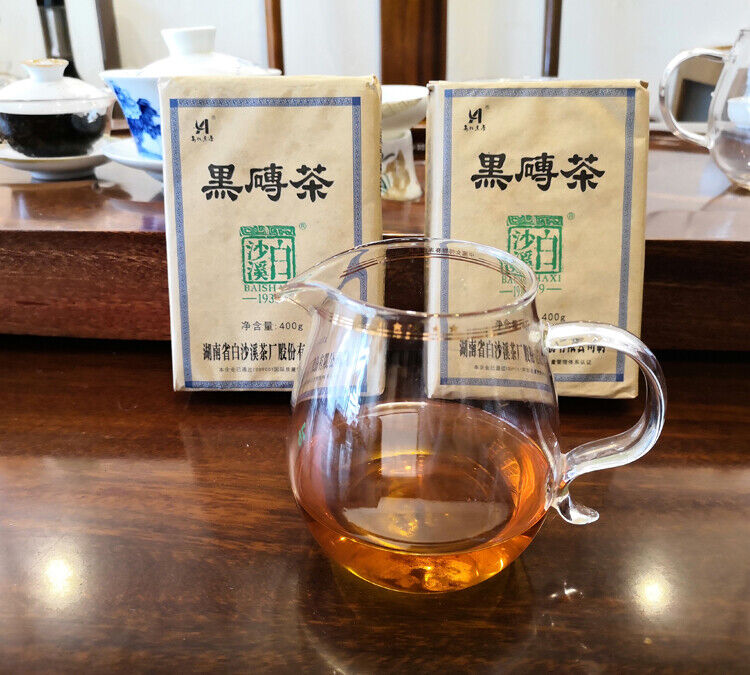 Black brick tea Anhua Baishaxi tea-