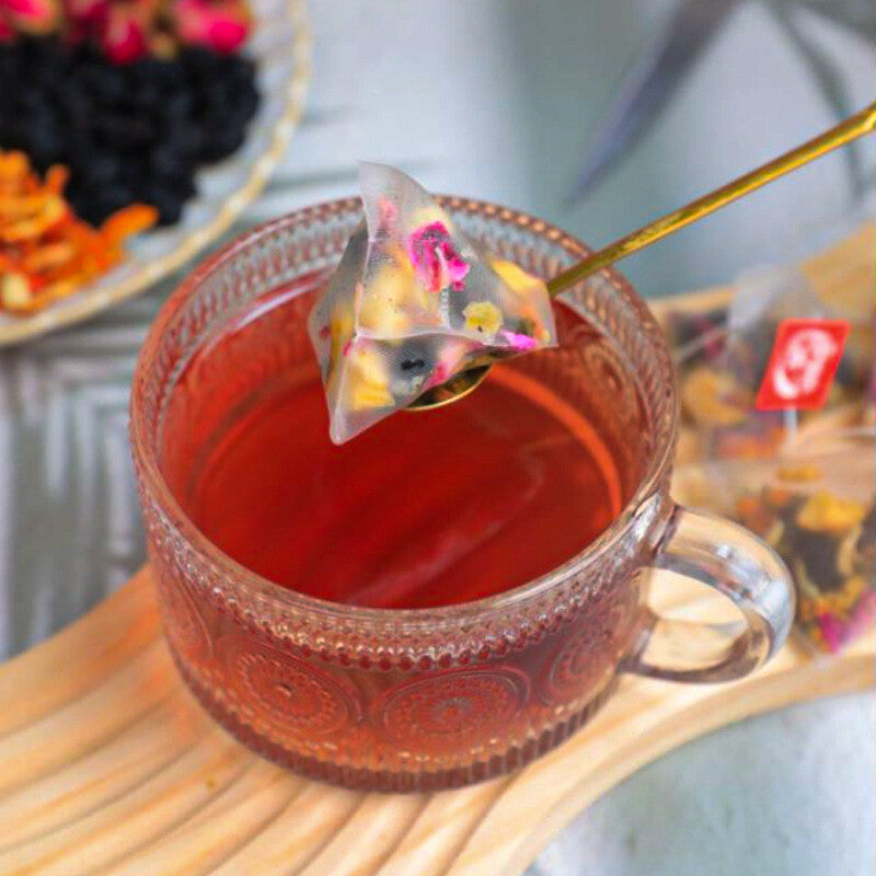 Apple Rose Lotus Leaf Tea with Cassia Seed Mulberry Tea Bags Detox Slimming
