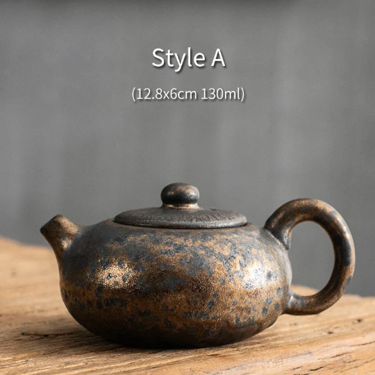Bronze Ceramic Teapots Pottery Tea Pot