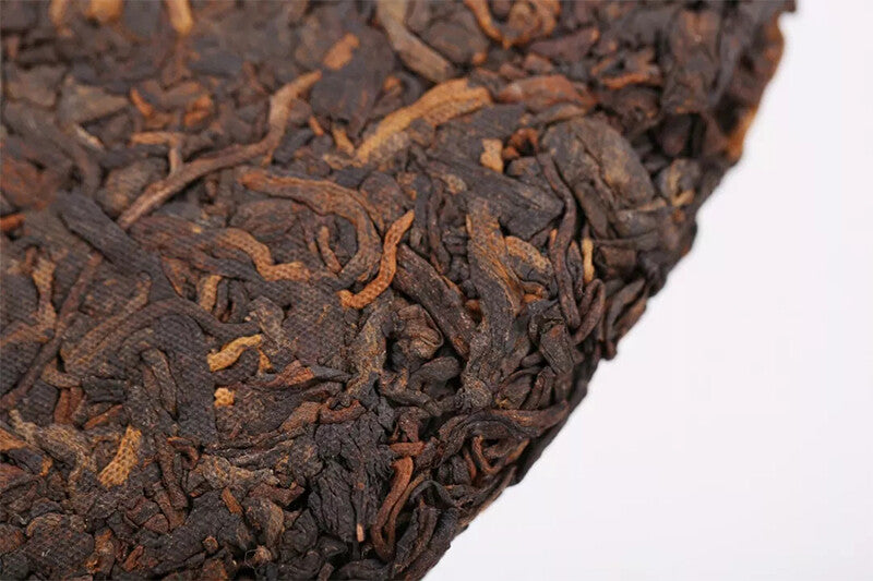 China Tea Pu'er Tea 2019 Mark No. 6071 Zhongcha Pu-erh Ripe Tea Puer Shu 357g