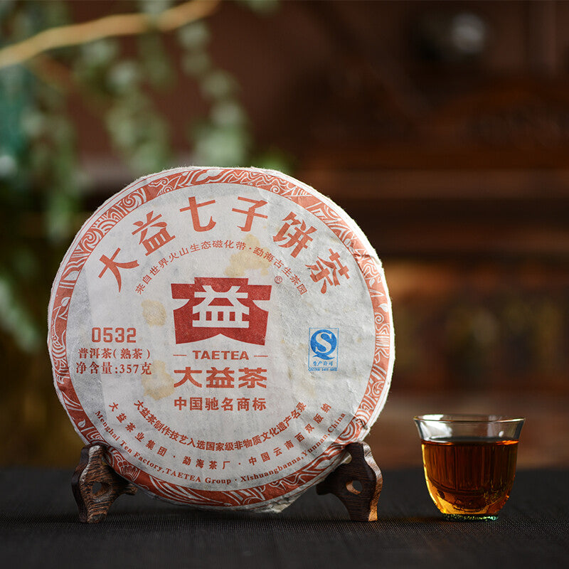 2012 Yr TAETEA 0532 Batch 201 Shu Pu Er Ripe Puer Tea 357g Dayi Puerh Tea Cake