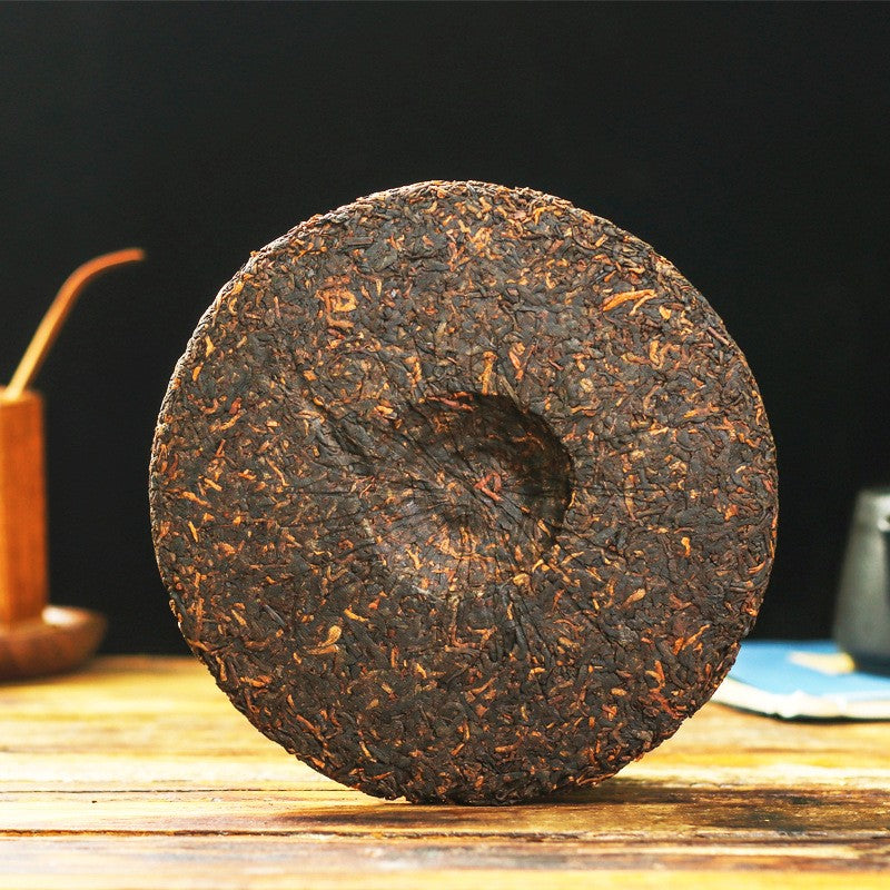 357g Authentic Yunnan Royal Court Pu'er Tea Menghai Old Ripe Tea Qizi Cake Tea