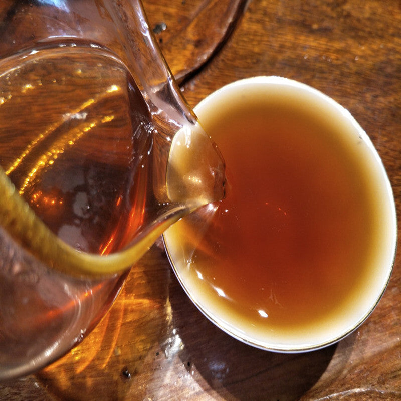 Brick Ripe Pu'er Menghai Old Shu Old Tree Tea 250g Puerh Tea Yunnan Puer Tea