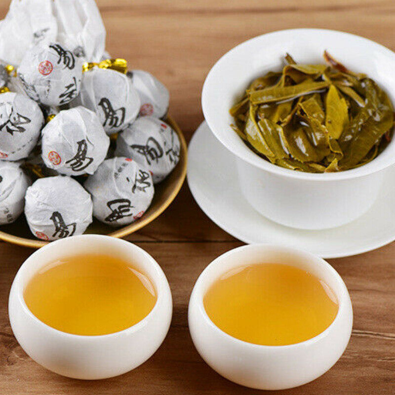High Quality 250g Canned Green Tea Big Tree Pu-Erh Raw Tea Dragon Ball Pu'er Tea