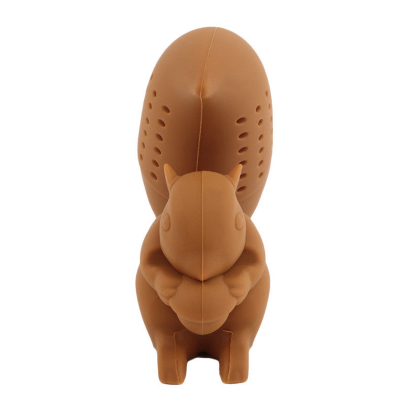 Cute Squirrel Tea Strainer Silicone Tea Infuser Filter Diffuser Tea Accessories