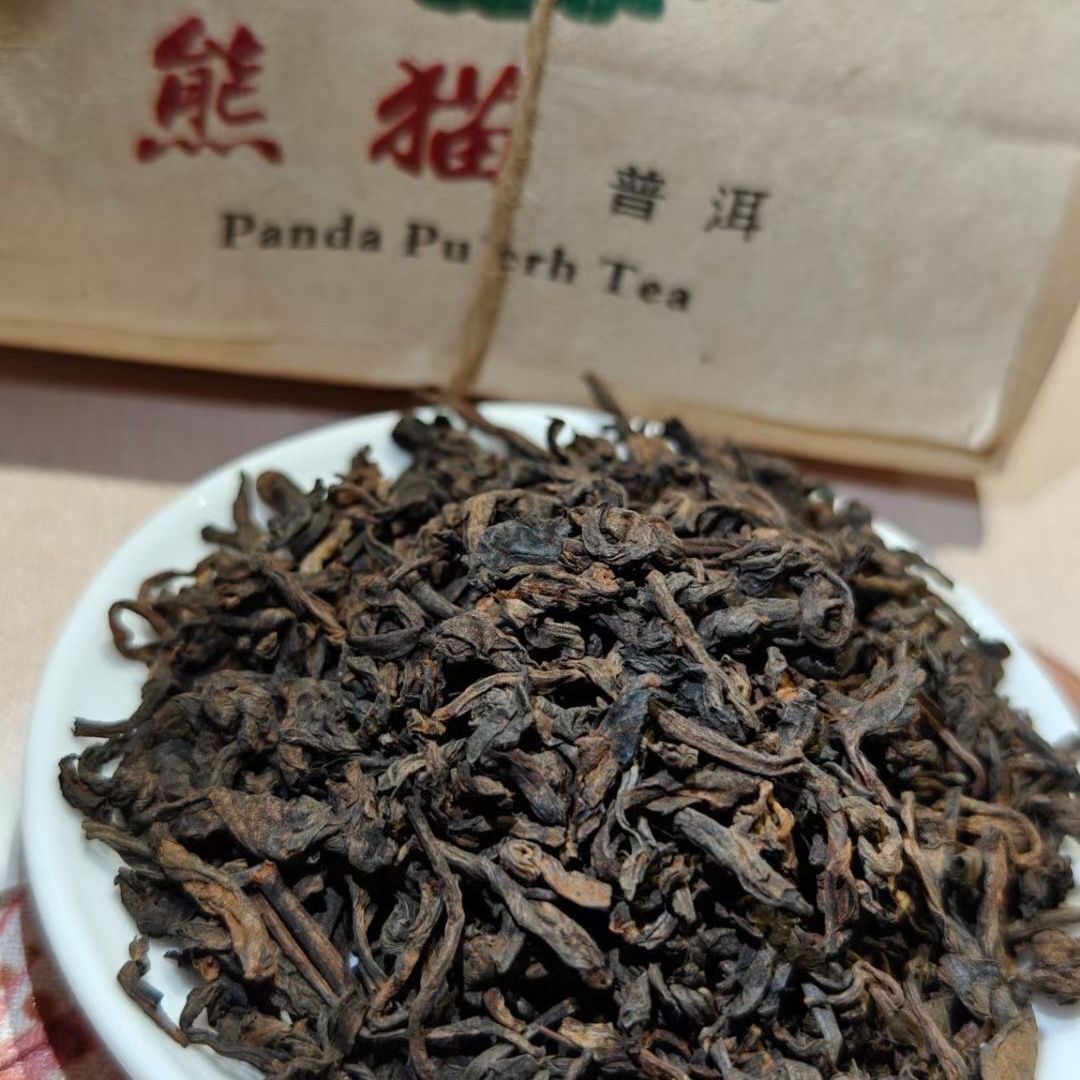 1988 Yunnan Aged Panda Pu-erh Tea Loose Leaf Old Pu'er Ripe Tea Puerh Tea 300g