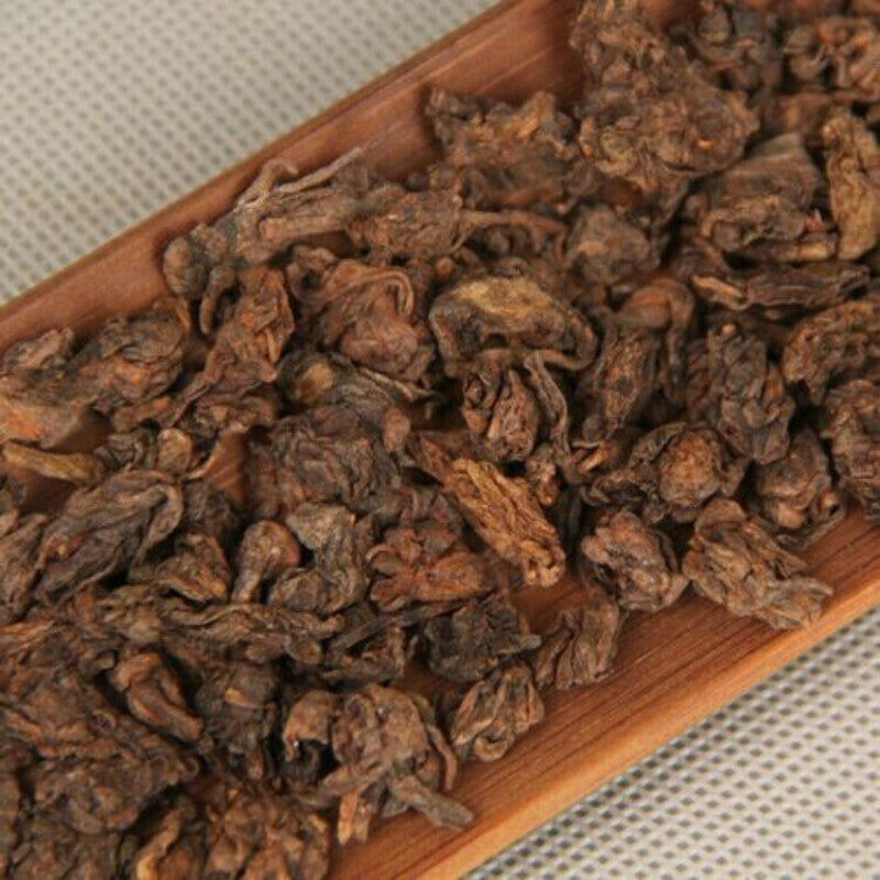 Yunnan Mini Old Ripe Puer Tea 2018 Muzhi Pearl Lao Cha Tou Shu Puer Tea 200g