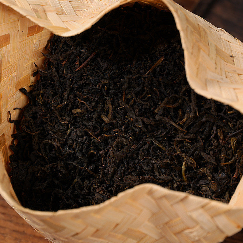 Tianjian Tea 500g Hunan Anhua Black Tea Bamboo Basket Tribute Aged Black Tea