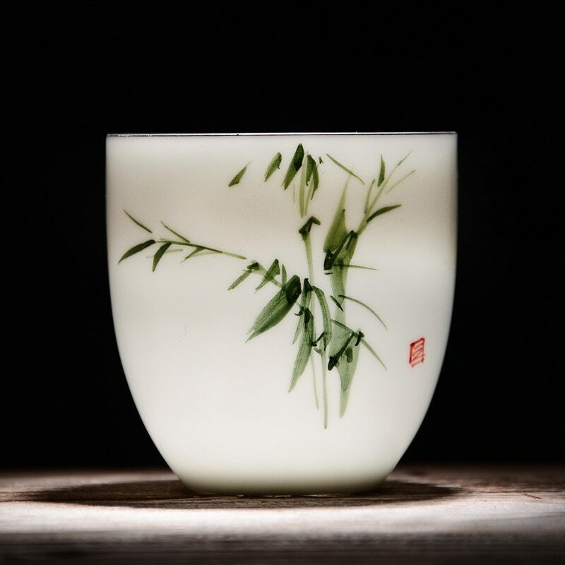 6 Pcs/lot Tea Cups Drinkware Chinese Kung Fu Tea Cup Ceramic Porcelain Tea Set