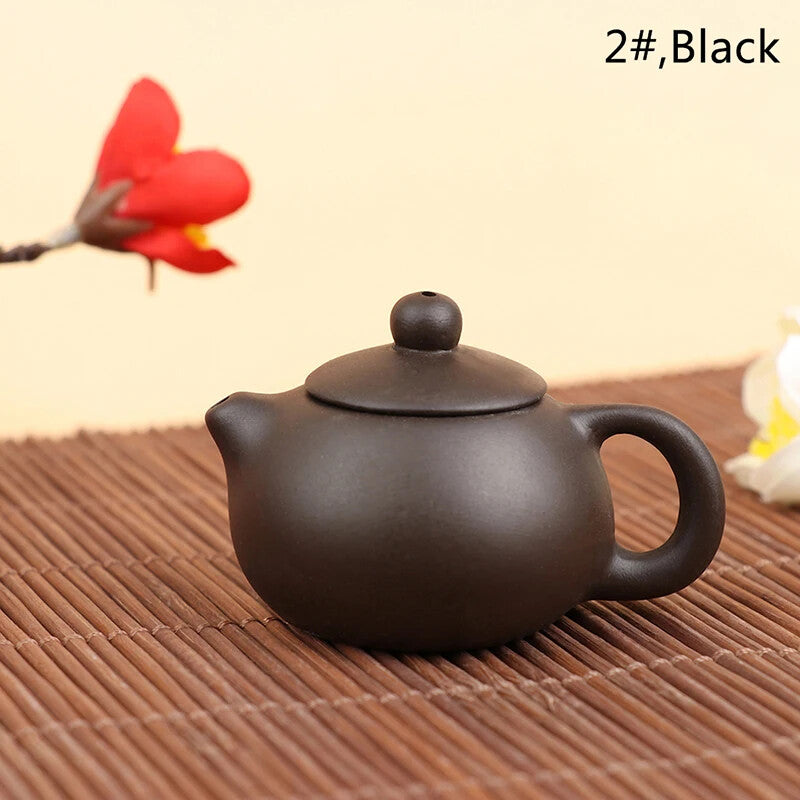 1Pc Purple Clay Finger Teapot Tea Pet Pocket Tea Set Ornaments Tea Decoration