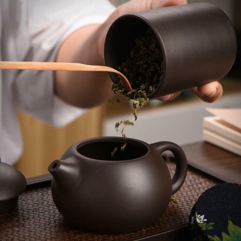 1 Teapot with 4 Tea Cups Tea Mat Tea Bucket Natural Ceramics Kung Fu Tea Set