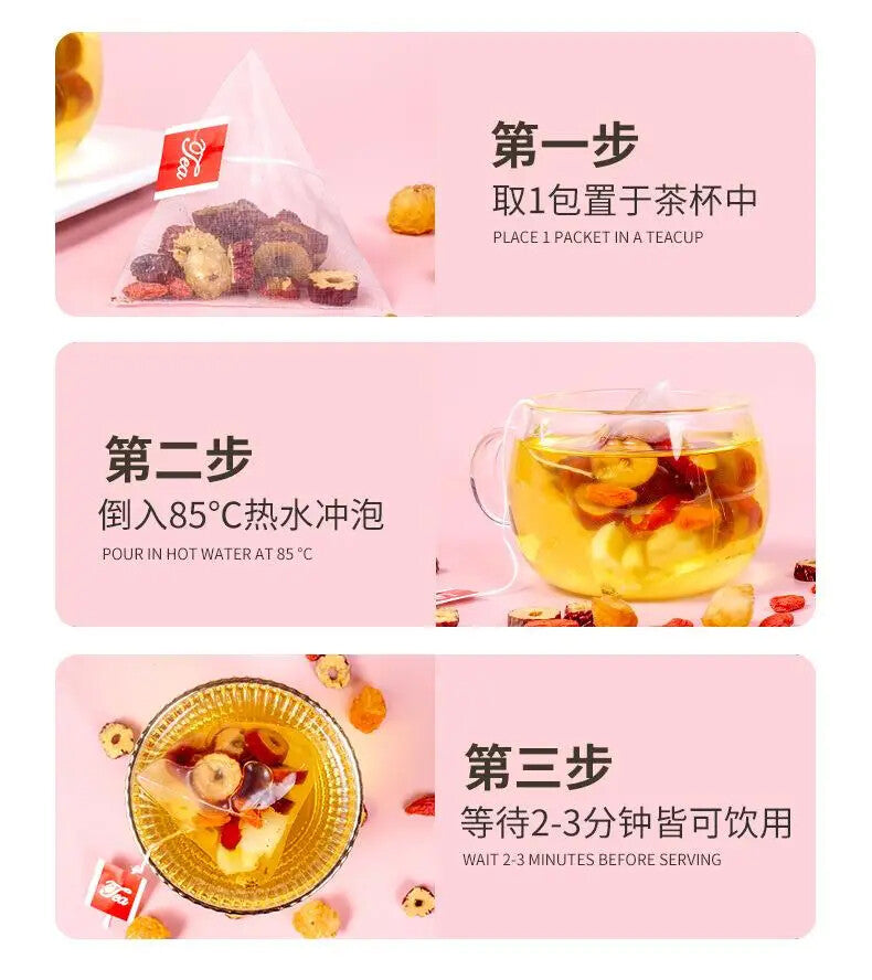 Individual Bags 150g（6g*25bag ） Red Jujube Longan Goji Berry Tea Health Tea