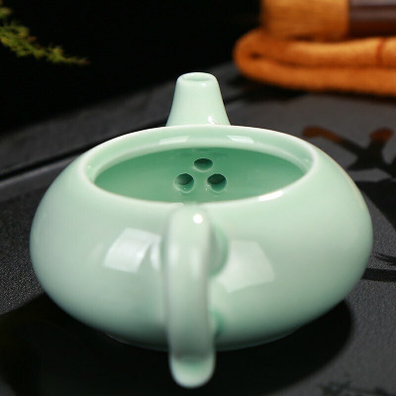 Tea Set Longquan Celadon Ceramic Tea Set Fish Cup Kung Fu Teaset Teapot Teacup
