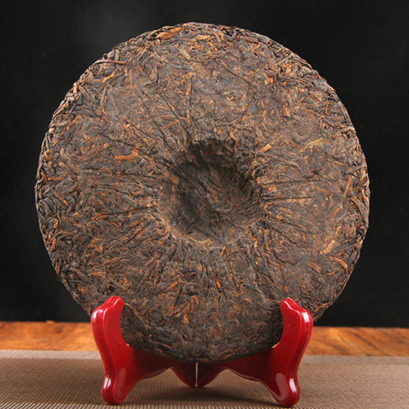 357gCake Ancient Tree Ripe Tea Puerh Tea Ripe Tea Golden Bud Banzhang Puerh Tea