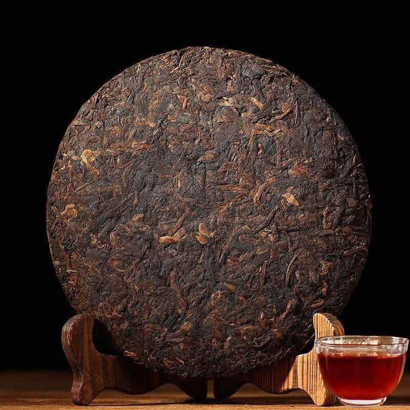357g Shu Puer Tea Yunnan Qizi Tea Menghai Pu Er Tea Cake Ripe Puer