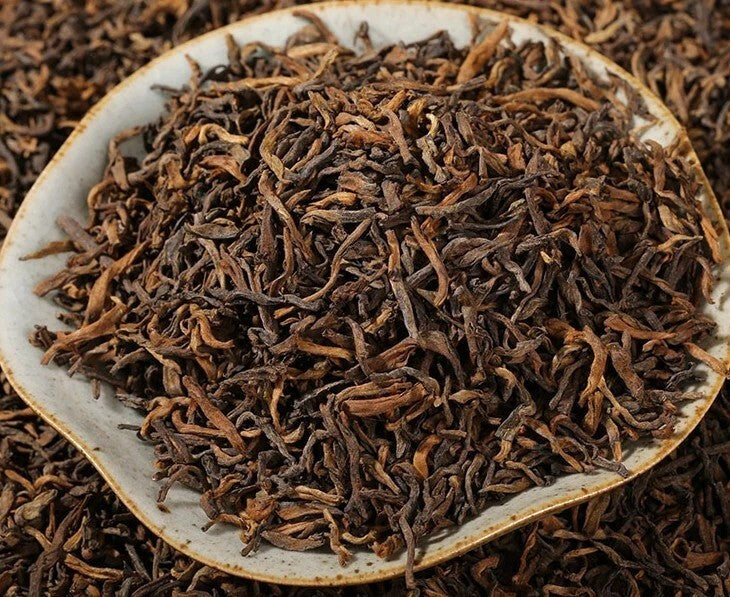 500g Gold bud GongTing Puerh tea bulk pu'erh Ripe tea Old trees old leaves tea
