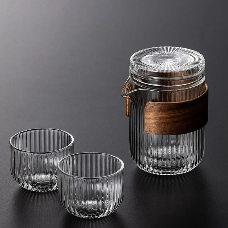 Glass Cup High Temperature Resistant Glass Teapot Teacup Tea Set Accessories