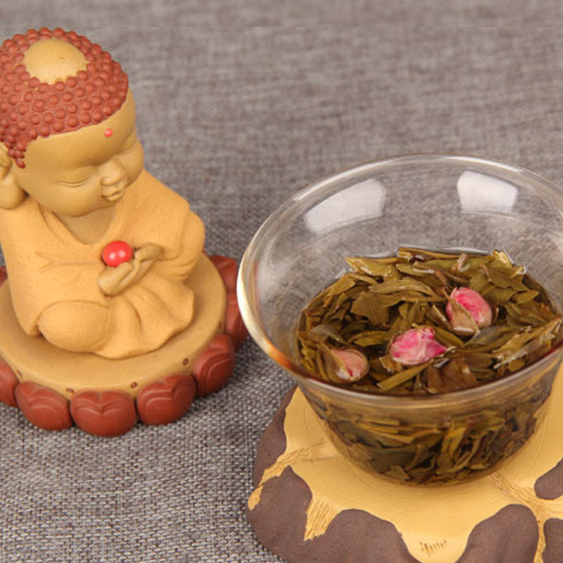 Rose Herbal Tea 500g Chinese Handmade Puer Tea cha Pu er Old Tree Pu'er Tea Tree