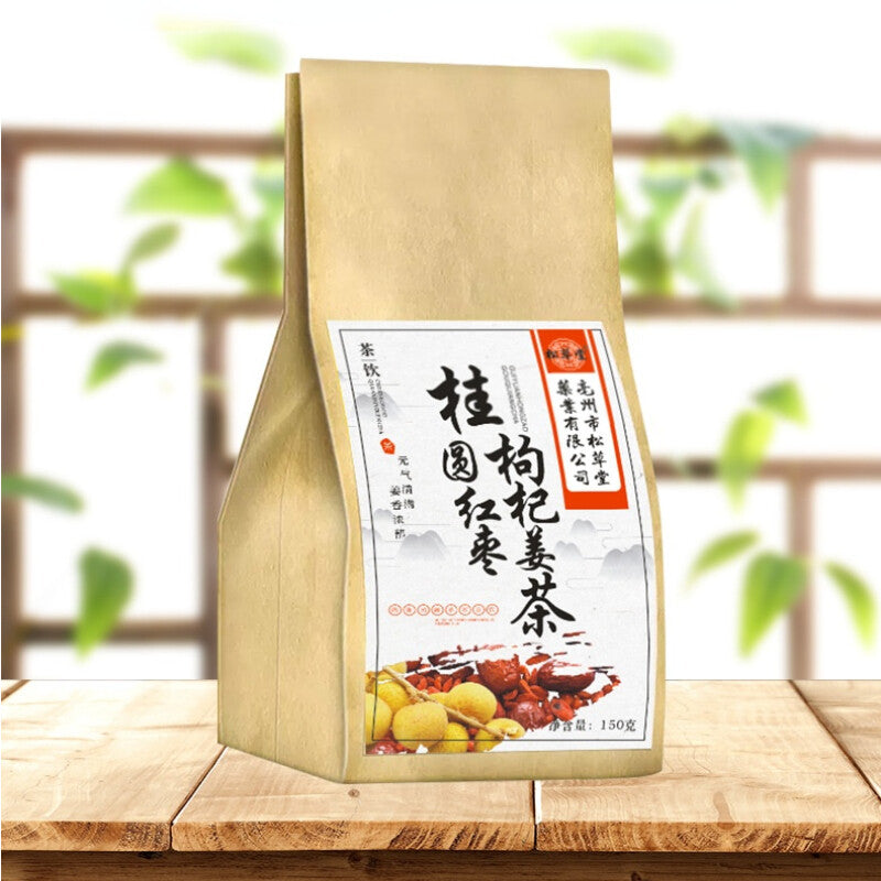 150g Flavor Longan Red Date Wolfberry and Ginger Tea Women's Health Herbal Tea