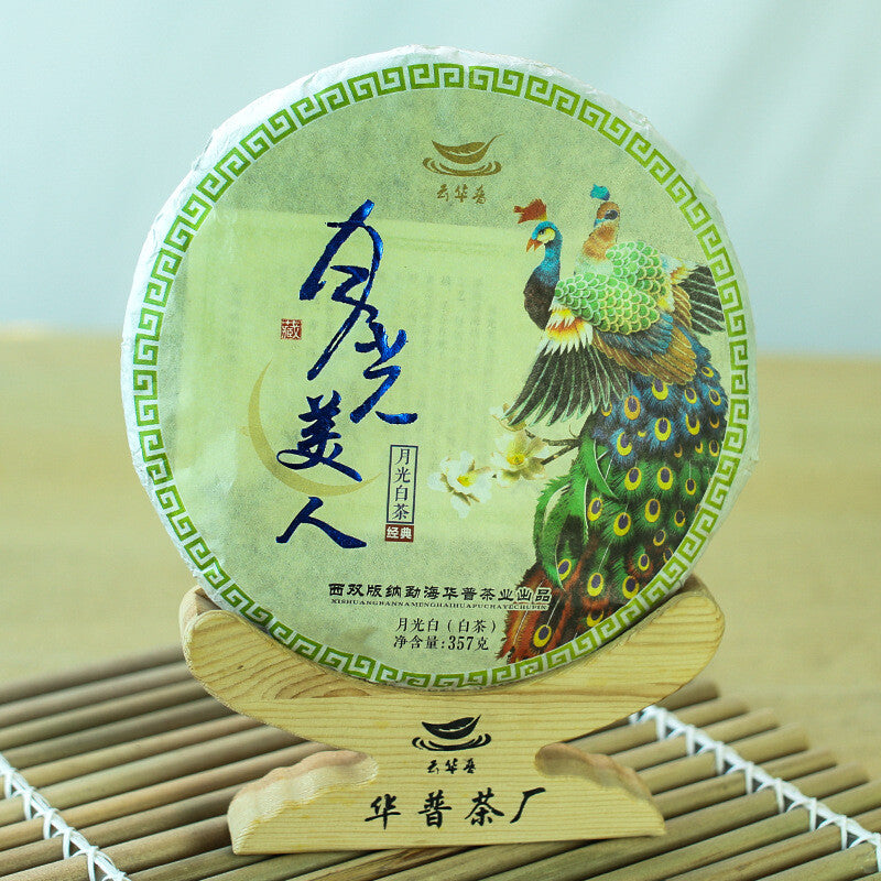 357g Yunnan Puerh Tea Moonlight Beauty White Tea Puerh Tea Cake 12.59oz