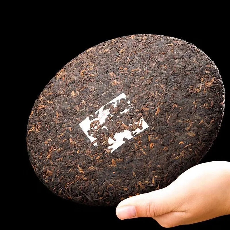 Good Drink Pu'er Tea Cake Puer Tea Menghai Direct Origin Ripe Qizi Puer Tea 357g