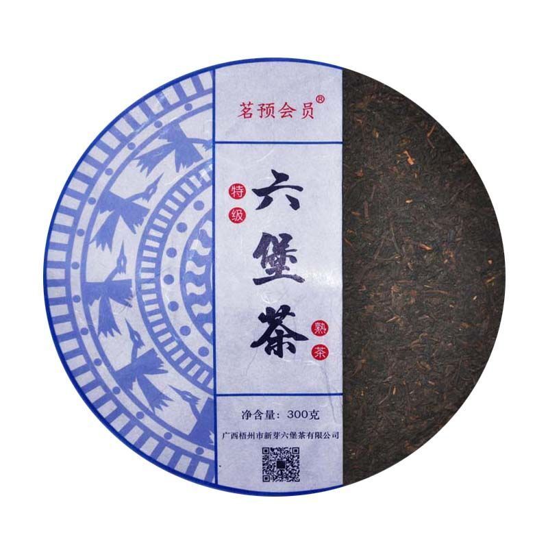 Wuzhou Liu Pao Tea Black Tea Aged Dark Tea Liu Bao Tea Cake Liubao HEI CHA 300g