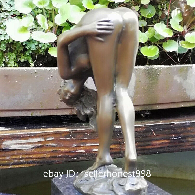 Home Art Decoration Sculpture Nude Young Women Girl Bronze Marble Statue