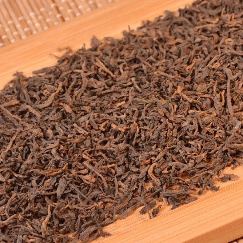 500g YunNan MengHai Puer Ripe Tea Loose Tea Cooked Puerh Mellow pu'er tea