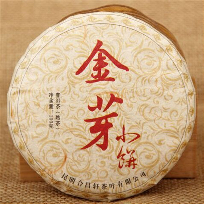 100g China Pu-erh Tea Cooked Tea Green Shoots Gold Premium Organic Black Tea