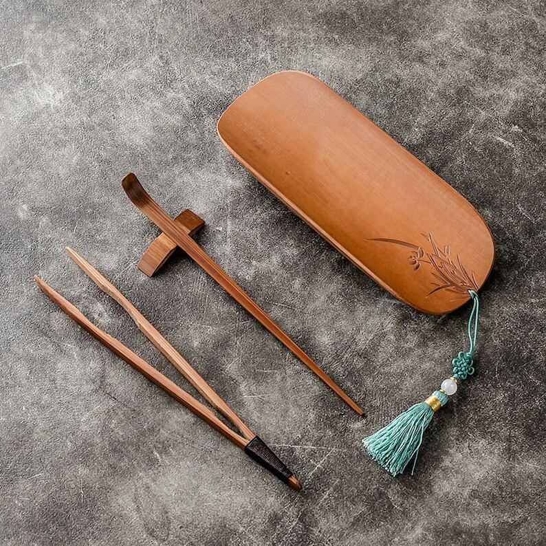 Natural Bamboo Tea Spoon Tea Ceremony Set|Bamboo Tea Accessories