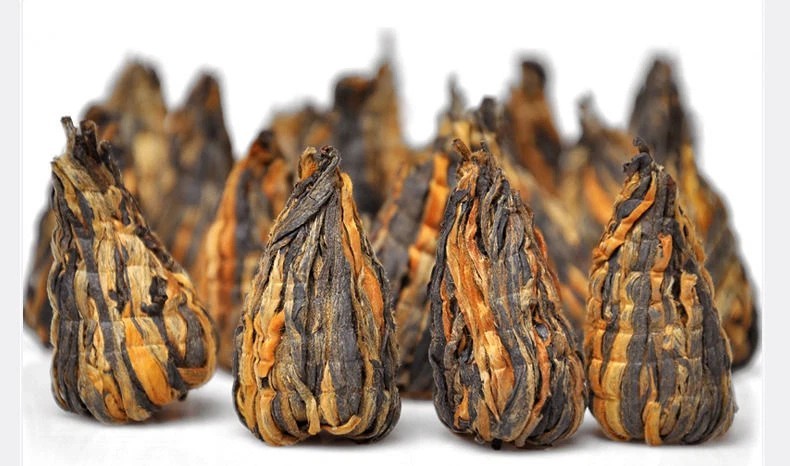 1000g Black Needle Pagoda DianHong Tea,Yunnan Dianhong Handmade tower Loose Leaf