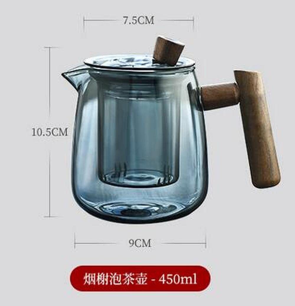 450ml Teapot Filter Tea Water Separation Kettle Heat Resistant Kung Fu Tea Set