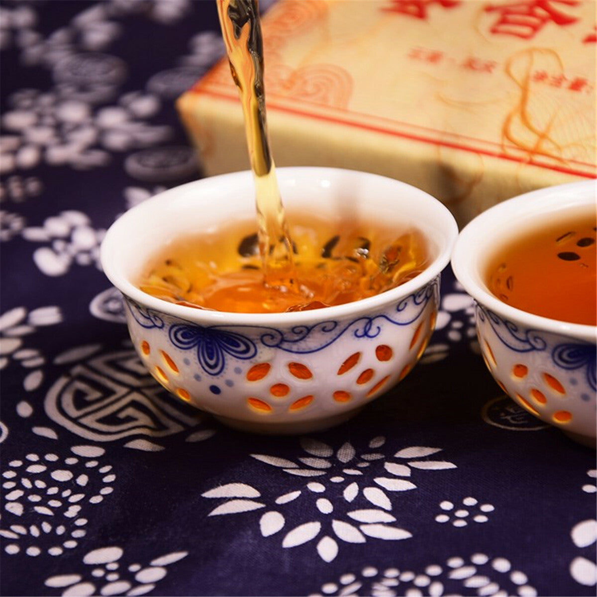 DianHong Brick Black Tea Red Tea 250g Compressed Tea Fengqing Dian Hong Yunnan