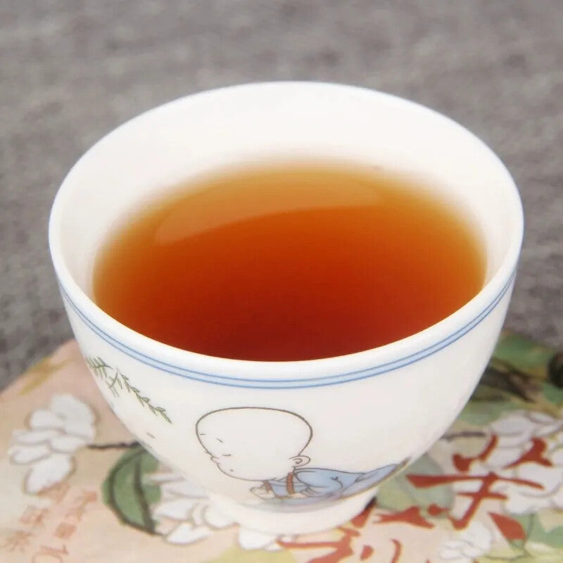 Puerh Tea Ripe Tea Jasmine Puerh Ripe Tea Cake Puerh + Jasmine 100g