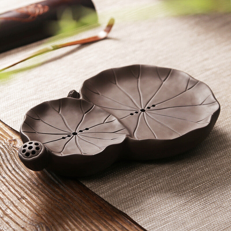 Creative Tea Plate For Pot Tea Cup Zisha Purple Clay Reservoir Tea Tray Small