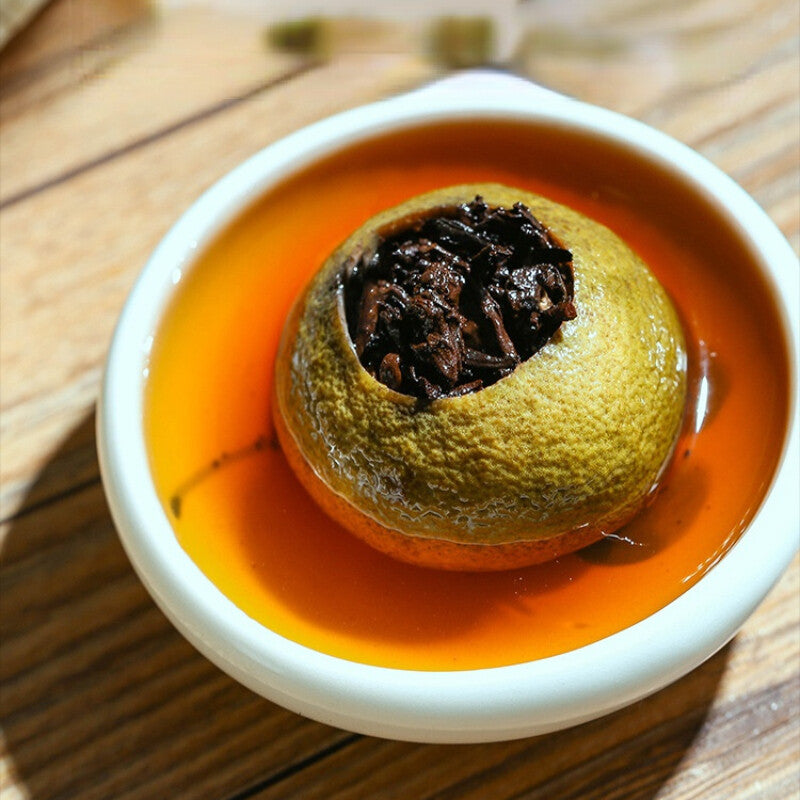 500g Chinese High Quality Tangerine Peel Pu-Erh Tea Puerh Cooked Tea Black Tea