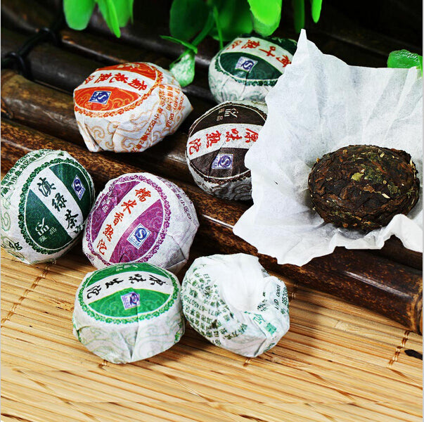 10 Kinds Different Tastes 30Pcs/bag Chinese Tea Puer Cooked Raw Tea Puerh Tea