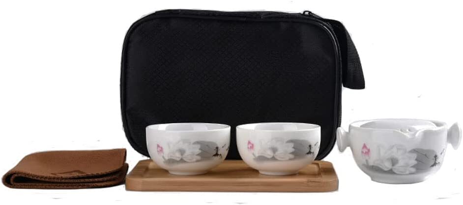 Convenient Teapot Tea Cup Porcelain Teacup Glazed Travel Tea Set Kuaike Cups