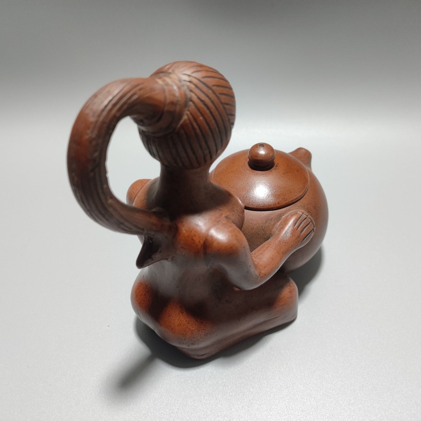Chinese Yixing Purple Clay Teapot Tea Set Pot Zisha Ceramic Pretty Woman Tea Set